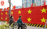 Rực đỏ cờ Tổ quốc để cổ vũ cho U23 Việt Nam